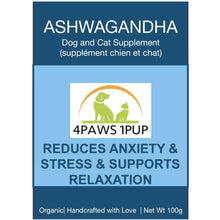 Load image into Gallery viewer, 4Paws 1Pup - Ashwagandha Root Powder 100g