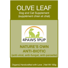 Load image into Gallery viewer, 4Paws 1Pup - Olive Leaf Powder 100g