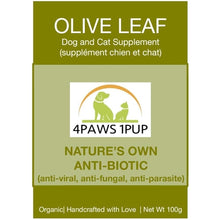 Load image into Gallery viewer, 4Paws 1Pup - Olive Leaf Powder 100g