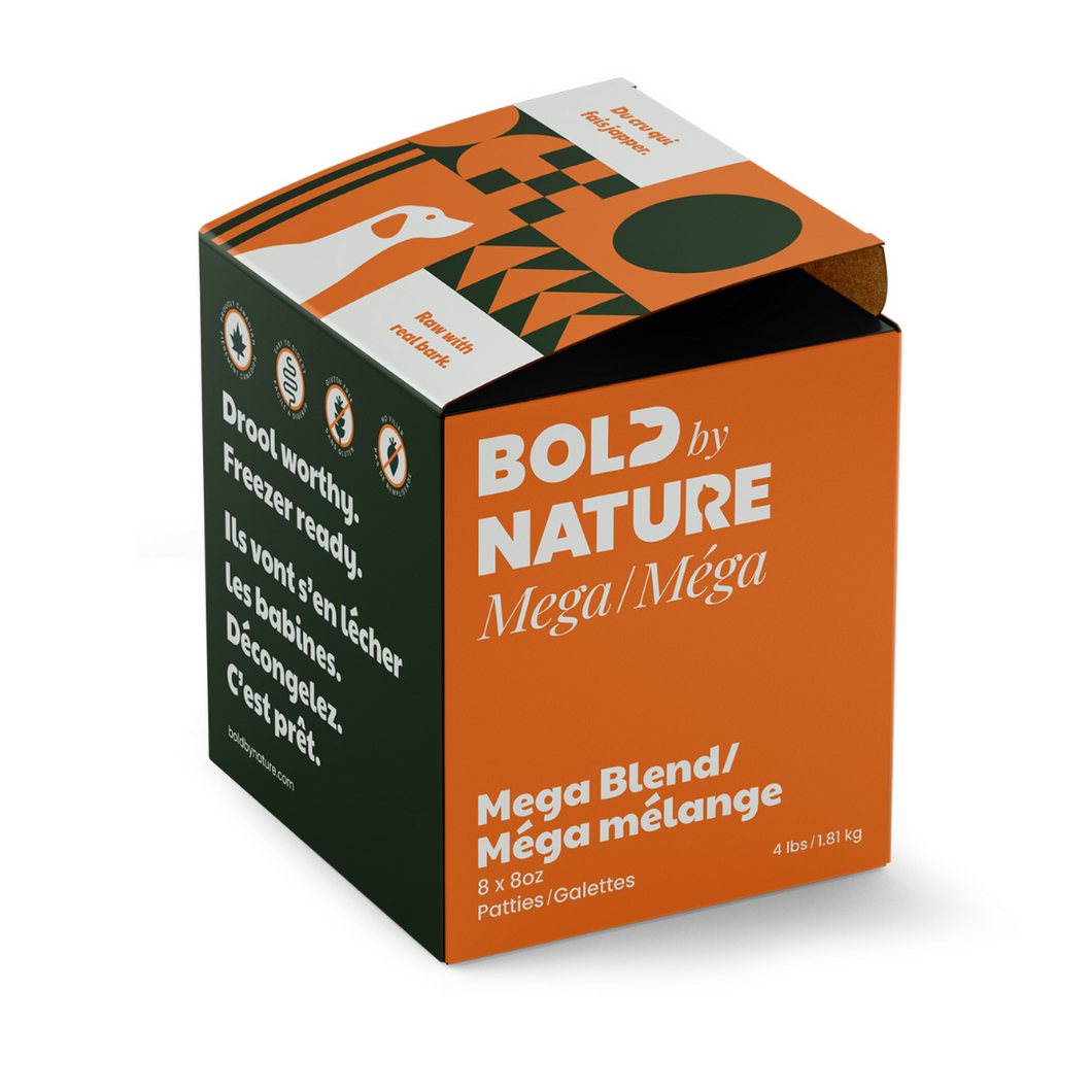 Bold by Nature Mega Dog Blend Patties 4lb
