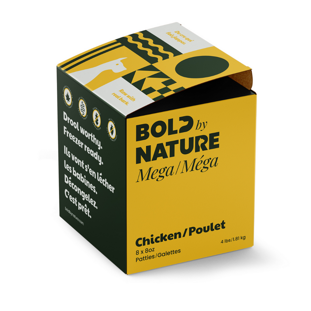 Bold by Nature Mega Dog Chicken Patties 4lb