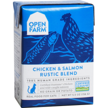 Load image into Gallery viewer, Open Farm Cat Chicken &amp; Salmon Rustic Blend 5.5oz