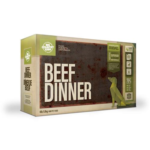 Big Country Raw Dinner Carton Beef 4 Lb