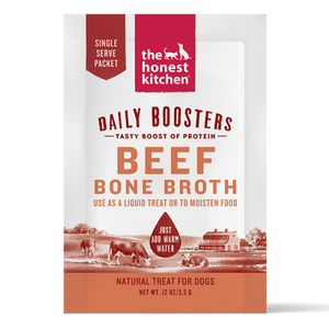 Honest Kitchen Daily Boosters Beef Bone Broth Single Serve Pack 3.5g