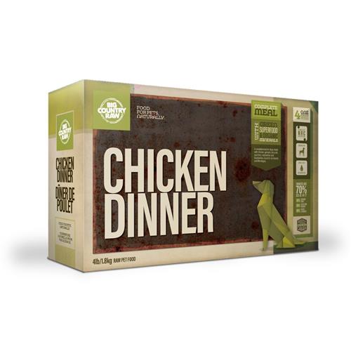 Big Country Raw Dinner Carton Chicken 4 Lb