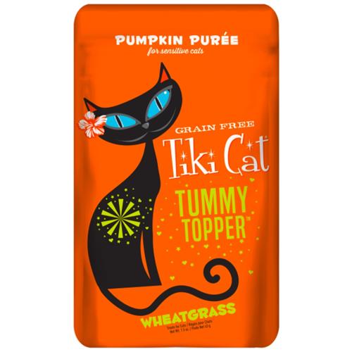 Paws Deals Tiki Cat Tummy Topper GF Pumpkin & Wheatgrass Pouch