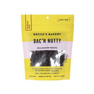 Bocce's Bakery Dog Training Bites Bac N Nutty 6oz