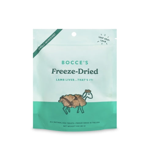 Bocce's Bakery Freeze-Dried Lamb Liver 3oz