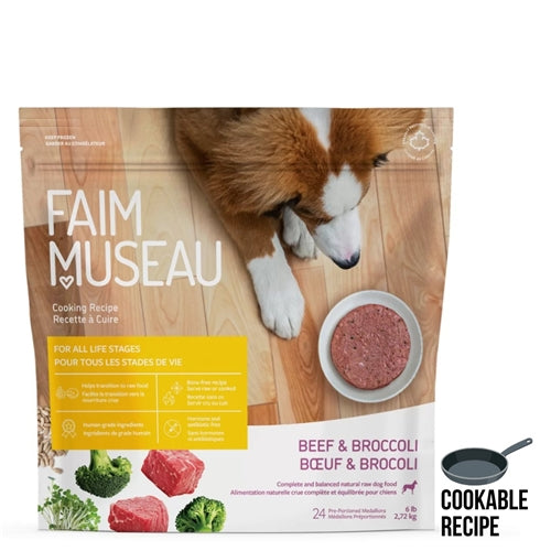 Faim Museau Beef & Broccoli Cookable for Dogs 6lb