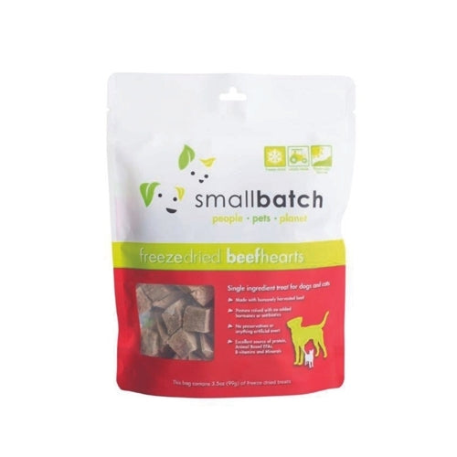 Paws Deals - smallbatch Freeze Dried Hearts Beef 3.5oz