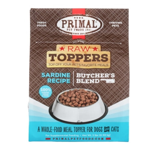 Primal Dog/Cat Raw Topper Butcher's Blend Sardine 2 lb