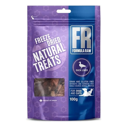Formula Raw – Canine / Feline Duck Liver Treats – 100g