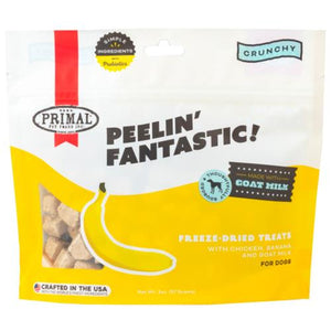 Primal Dog Treats Peelin Fantastic Chicken & Banana with Goat Milk 2oz