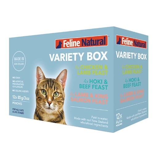 Feline Natural Cat Variety Pack 12/3oz Pouches