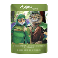 Aujou by Rawz Cat Shredded Chicken Breast & Chicken Liver Pouch 69g
