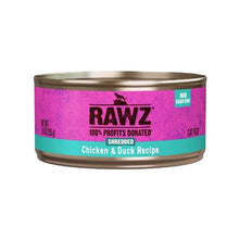 Load image into Gallery viewer, RAWZ shredded chicken &amp; duck cat food