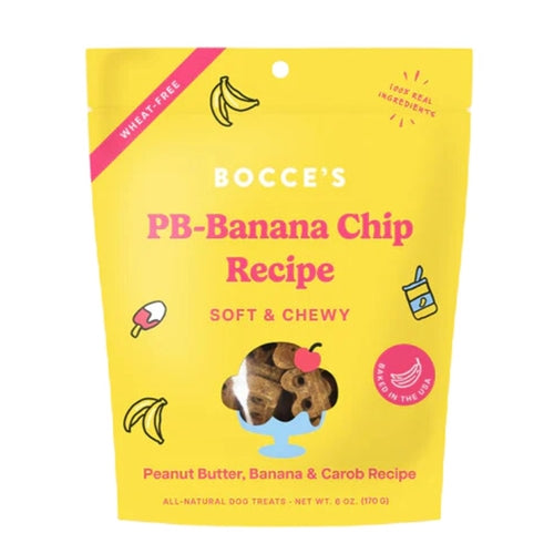 Bocce's Bakery Dog Soft & Chewy PB-Banana Chip 6 oz