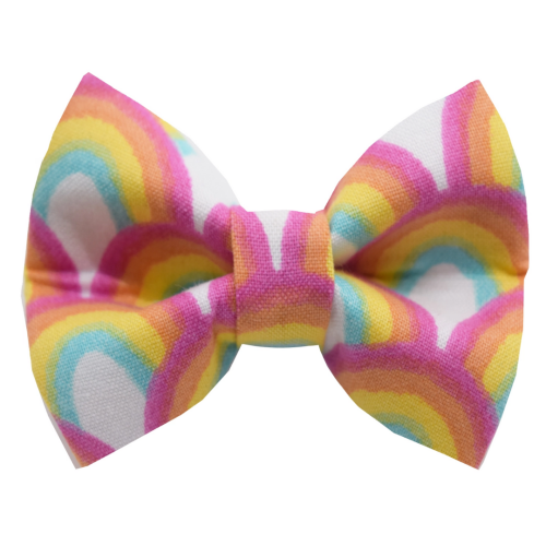 Rose City Pup Rainbow Brite Dog Bowtie