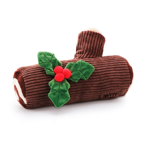 Foggy Dog Yule Log Interactive Snuffle Dog Toy