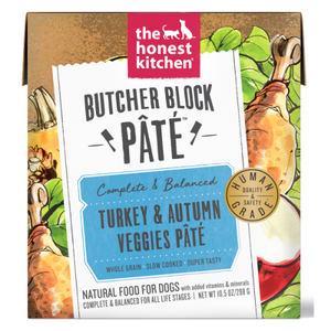 Honest Kitchen Dog Butcher Block Pate Turkey & Autumn Veggies 10.5oz