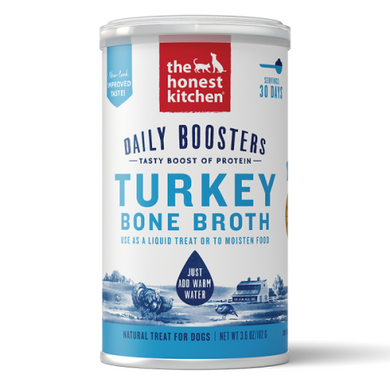 Honest Kitchen Daily Boosters Instant Turkey Bone Broth Turmeric 3.6oz