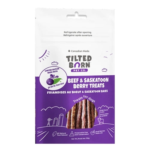 Tilted Barn - Canadian Beef & Saskatoon Berry Treats Miniwags - Limited Edition