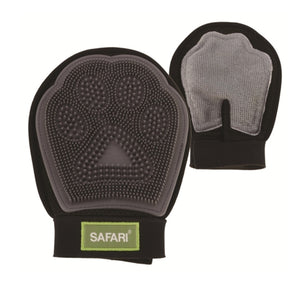 Safari Grooming Mitt Black & Gray