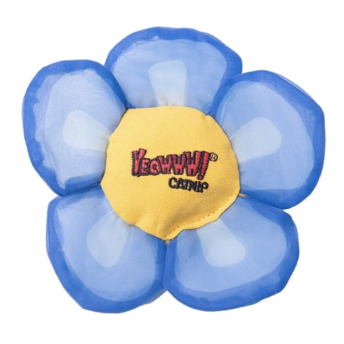 Yeowww! Daisey Flower Top Catnip Toy - Blue