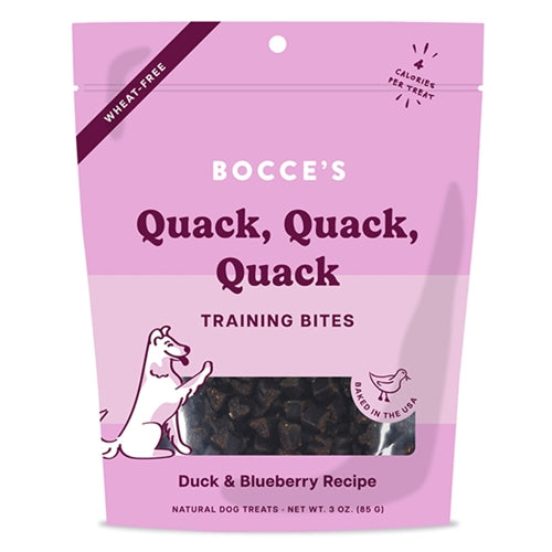 Bocce's Dog Training Bites Quack Quack Quack 3oz