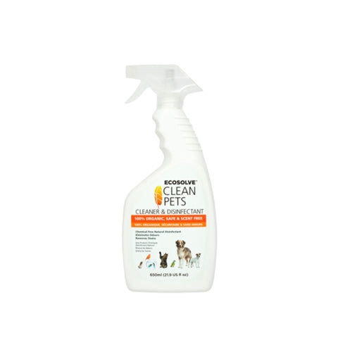 EcoSolve Clean Pets Cleaner and Disinfectant 650 ml