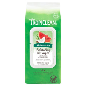 TropiClean Deep Cleaning Wipes Watermelon 100 pk