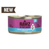 RAWZ Cat 96% Turkey, Turkey Liver & Goat's Milk Pate 5.5oz