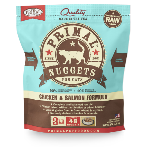 Primal Cat Raw Chicken & Salmon Nuggets 3lb