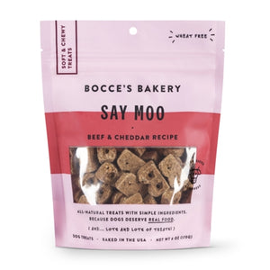 Bocce's Bakery Dog Soft & Chewy Say Moo 6 oz
