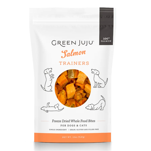 Green Juju Dog/Cat Freeze Dried Trainers Salmon - 2.5oz