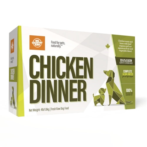 Big Country Raw Dinner Carton Chicken 4 Lb