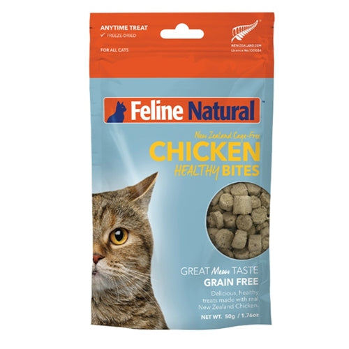 Feline Natural Cat Treats Healthy Bites Chicken 1.76oz