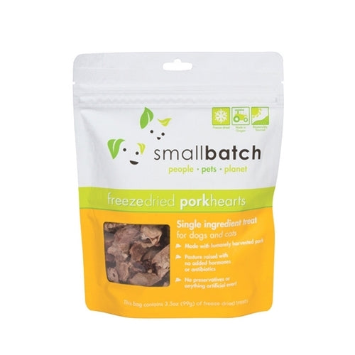 Paws Deals - smallbatch Freeze Dried Hearts Pork 3.5oz