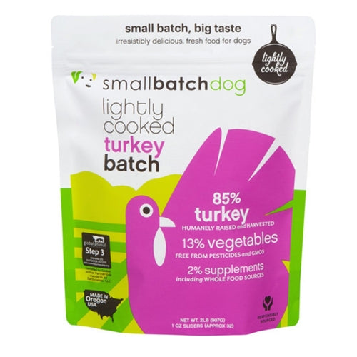 smallbatch dog Lightly Cooked Turkey