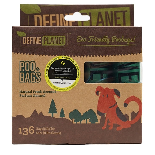 DEFINE Planet POO BAGS - 8 PK (136 bags)