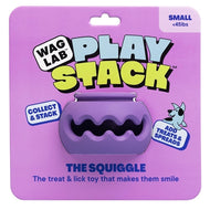 WAGLAB PlayStack The Squiggle Purple Dog Toy