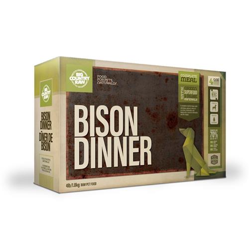 Big Country Raw Dinner Carton Bison 4lb