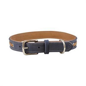 Shedrow K9 Banyon II Laced Leather Collar 24" Bluestone