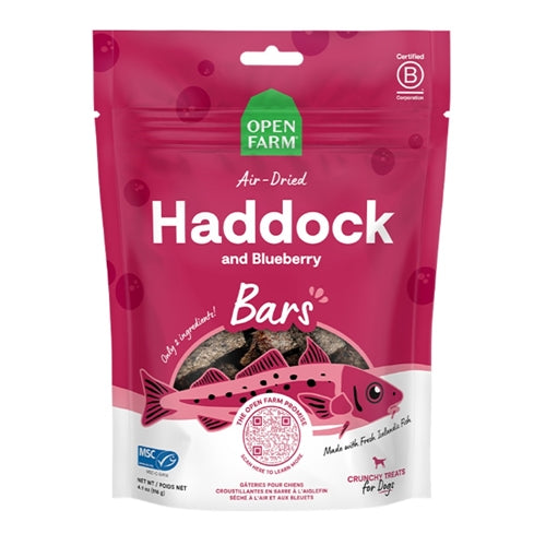 Open Farm Dog Air Dried Haddock & Blueberry Treats 4.1oz