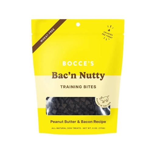 Bocce's Bakery Dog Training Bites Bac N Nutty 6oz