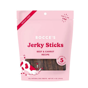 Bocce's Bakery Dog Grazers Jerky Beef & Carrot 4oz
