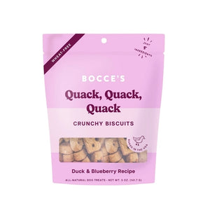 Bocce's Bakery Dog Crunchy Biscuits Quack Quack Quack 5 oz