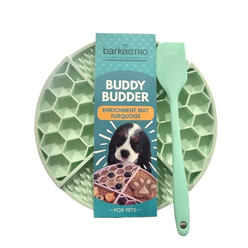 Bark Bistro - Enrichment Mat + Spatula - Turquoise