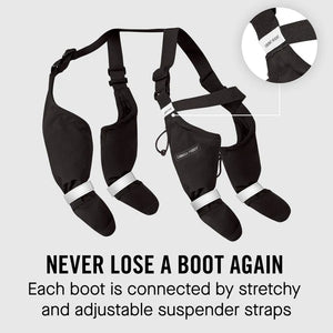 Canada Pooch Suspender Boots Black