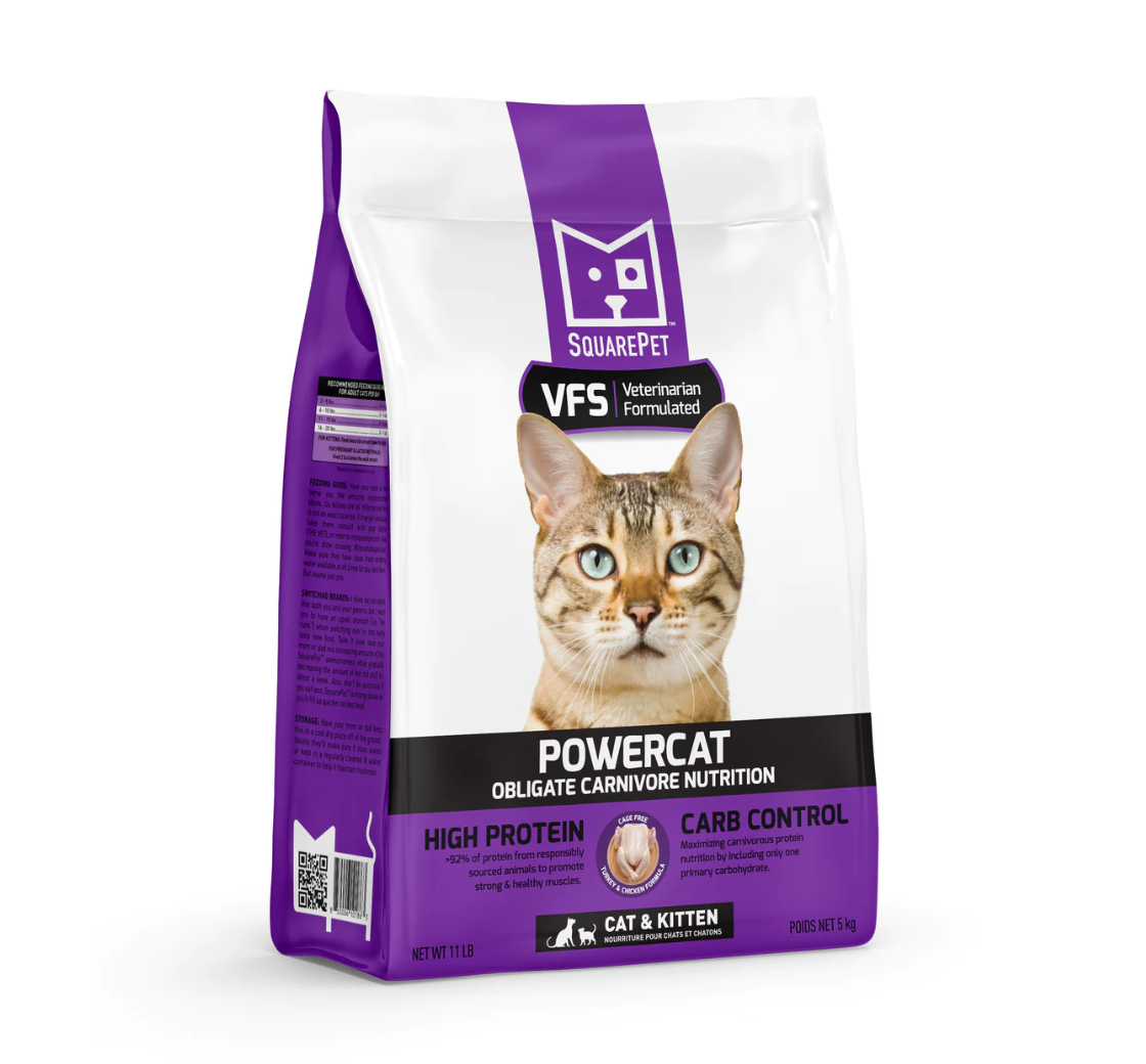 SquarePet VFS POWERCAT Turkey Chicken for Cats House of Paws Pet Boutique